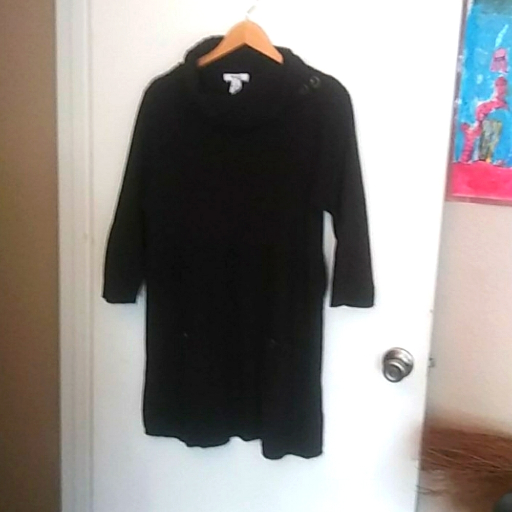 Women's Style& Co. Black tunic sweater